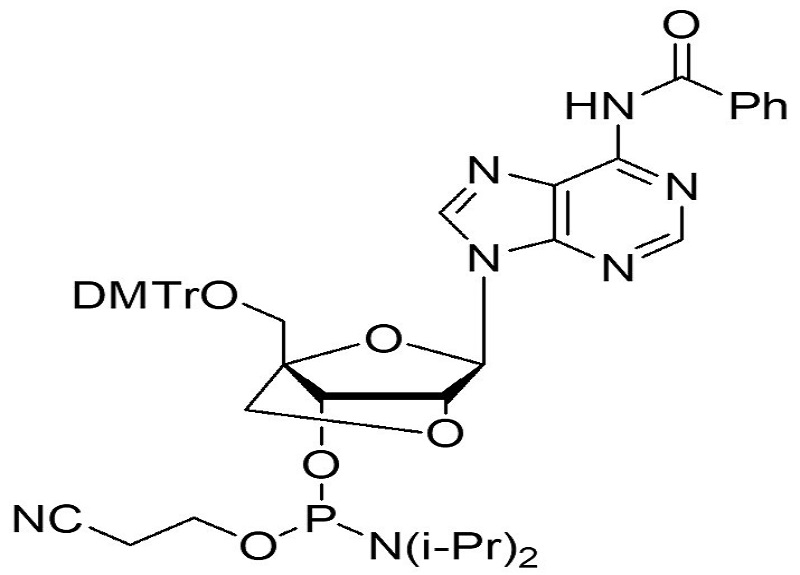 5'-ODMT-LNA N-Bz adenosine amidite